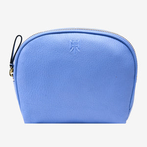 Blue pouch with a brand logo on a white background - FRENCH BLUE