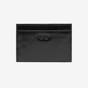 tusk 177 mens leather folded card case   black and mint front - BLACK/MINT