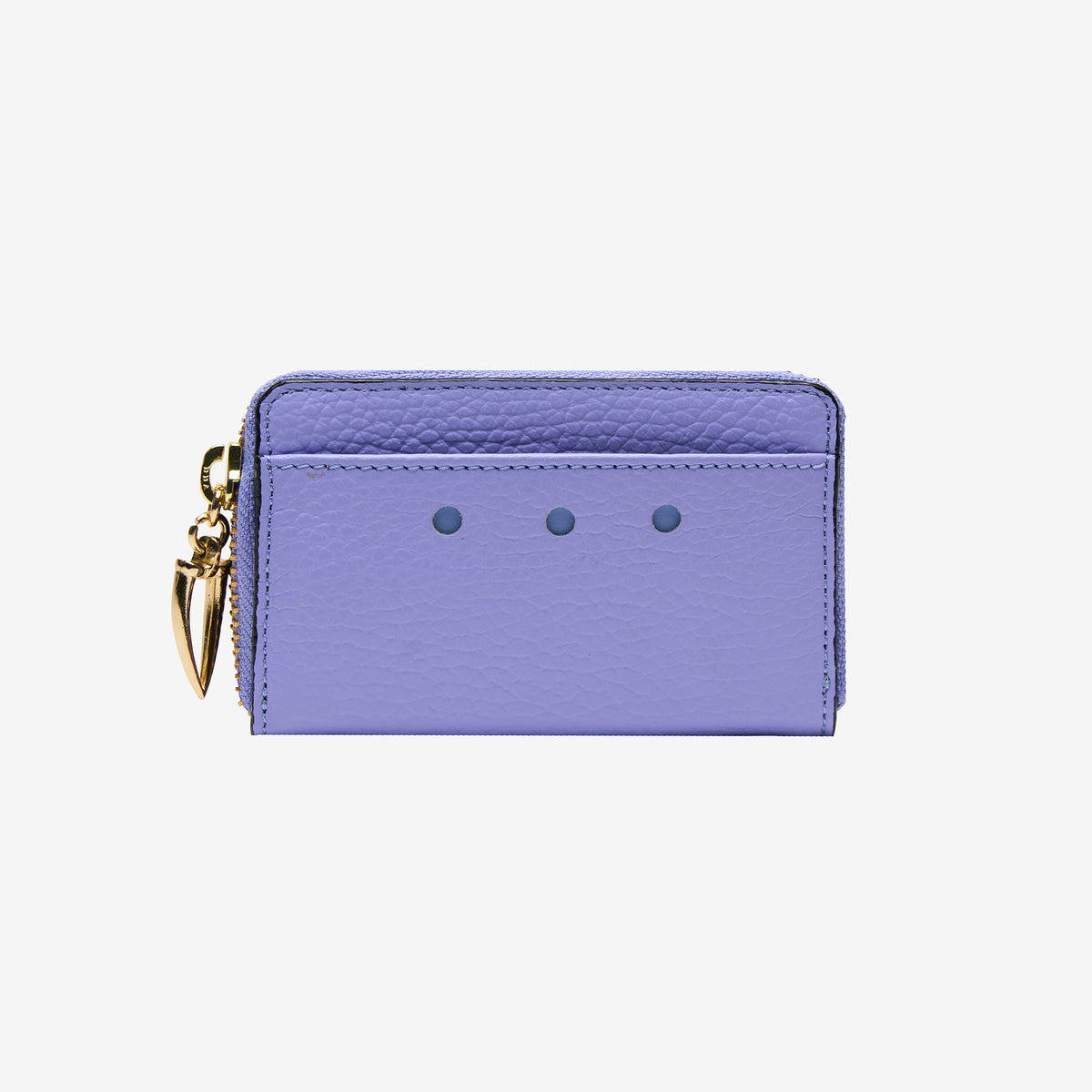 tusk-322-ascot-pebble-grain-leather-coin-case-lavender-front -LAVENDER