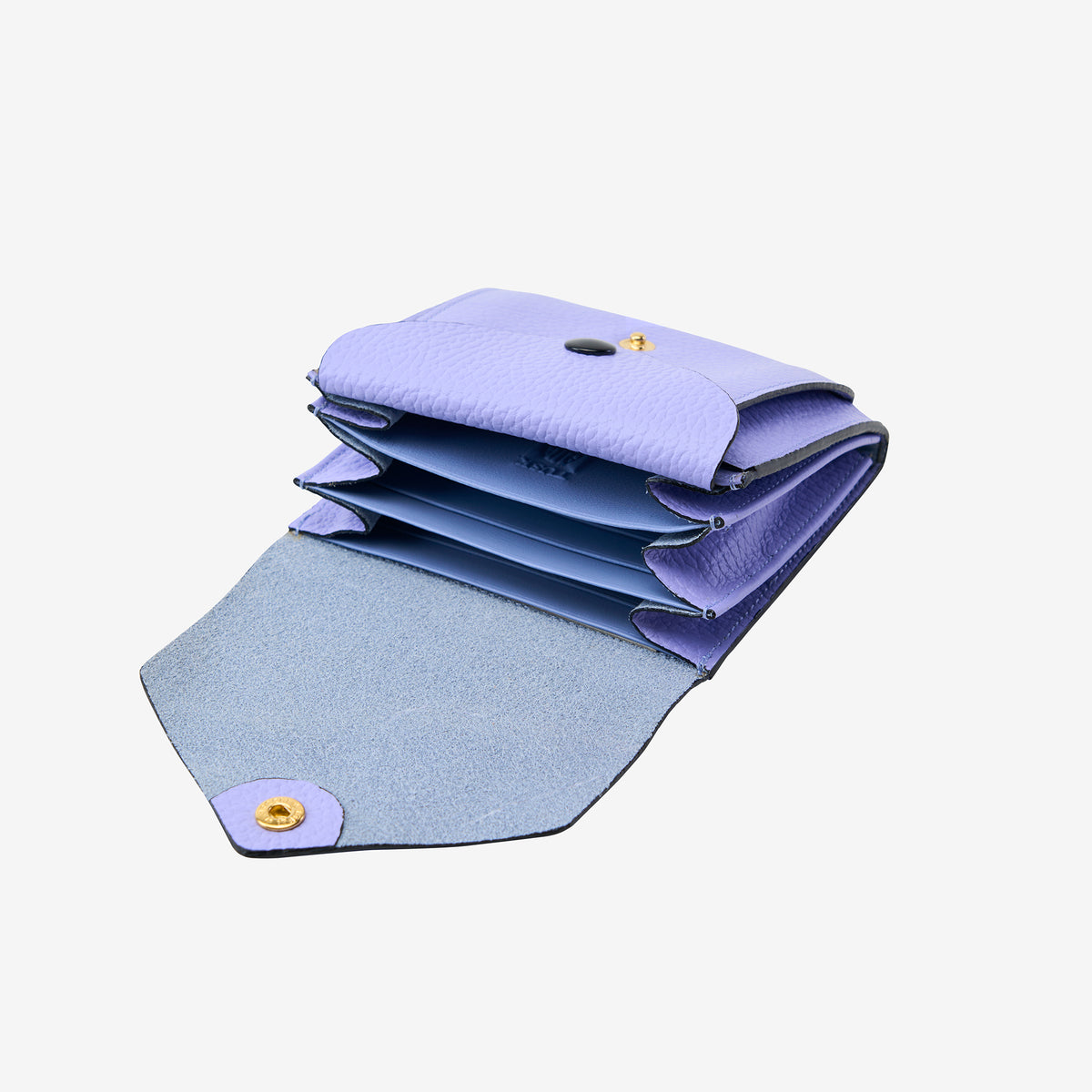 tusk-382-ascot-leather-origama-medium-size-wallet-lavender-open- LAVENDER