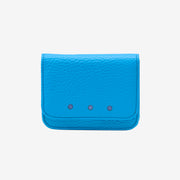 Blue textured wallet on a white background - AZURE