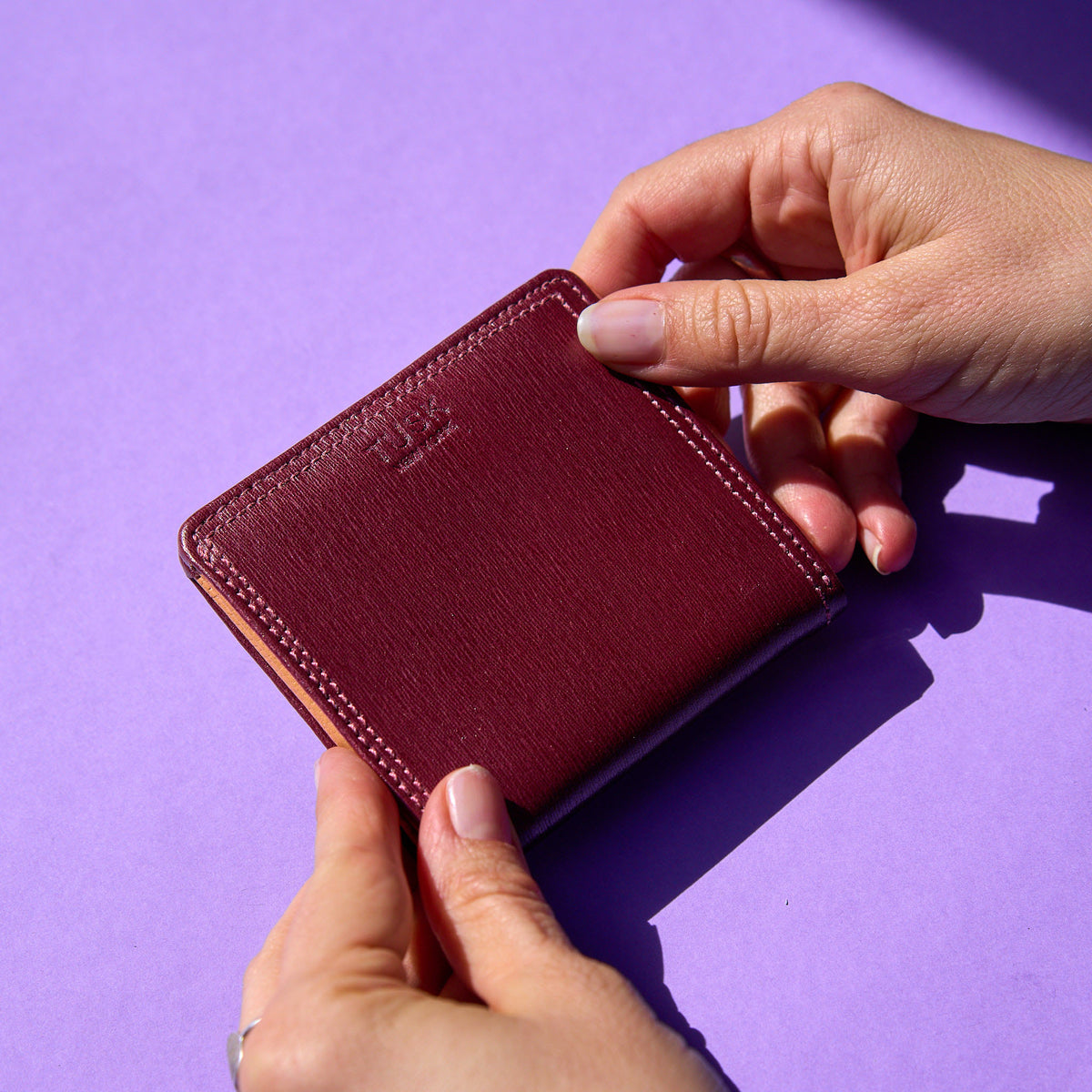tusk 486 womens madison saffiano leather snap evening wallet ooxblood model 01 - OXBLOOD
