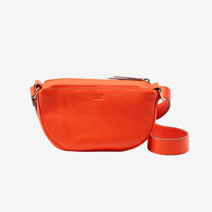 tusk 9935 small  leather camera cross body bag back - ORANGE