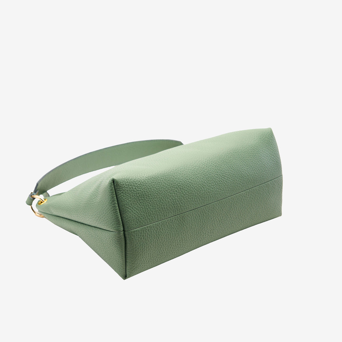 tusk 9937 Italian pebble grain leather hobo sage bottom - SAGE