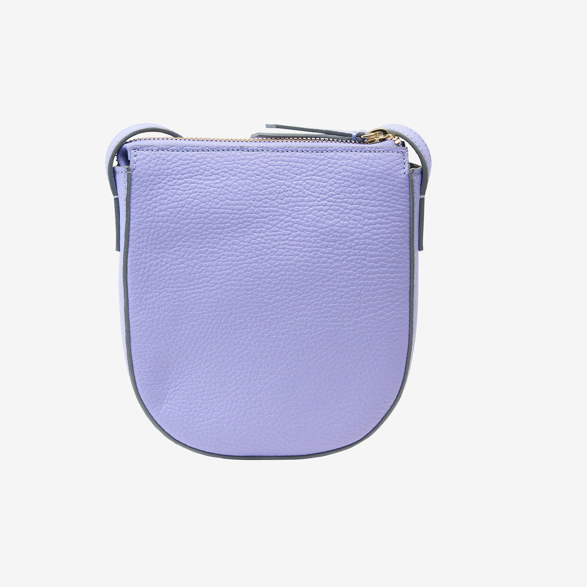 tusk 9938 pebble grain leather small phone cross body bag lavender back - LAVENDER