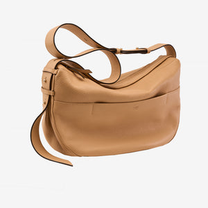 tusk-9939-italian-pebblegrain-leather-large-hobo-sand-side - SAND