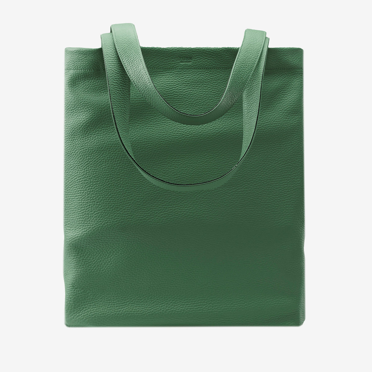 Green tote bag on a white background - FOREST