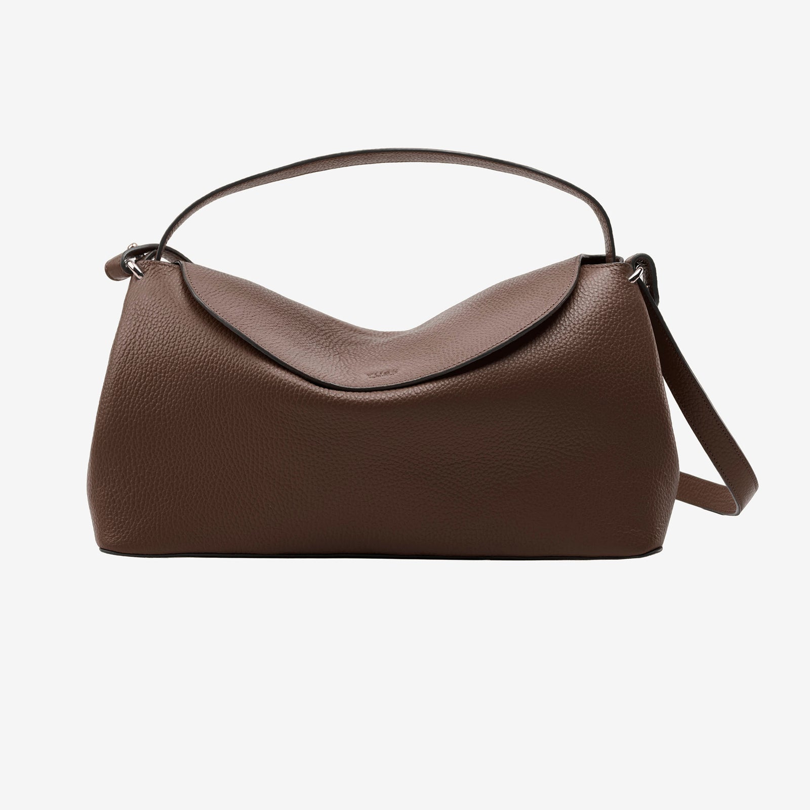 Brown handbag with a strap on a white background - ESPRESSO