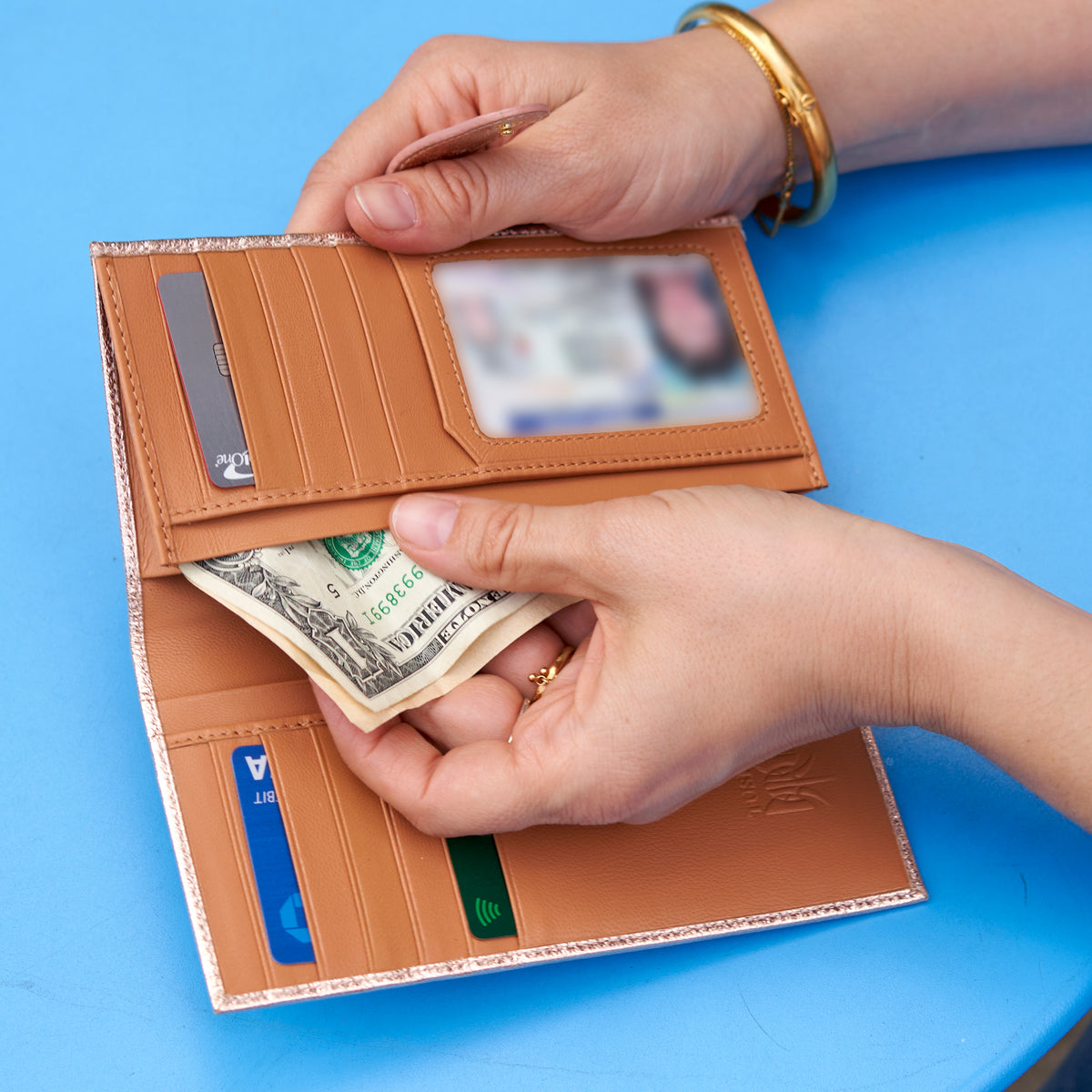 Orissa Long Slim Wallet-Tusk - ROSE GOLD