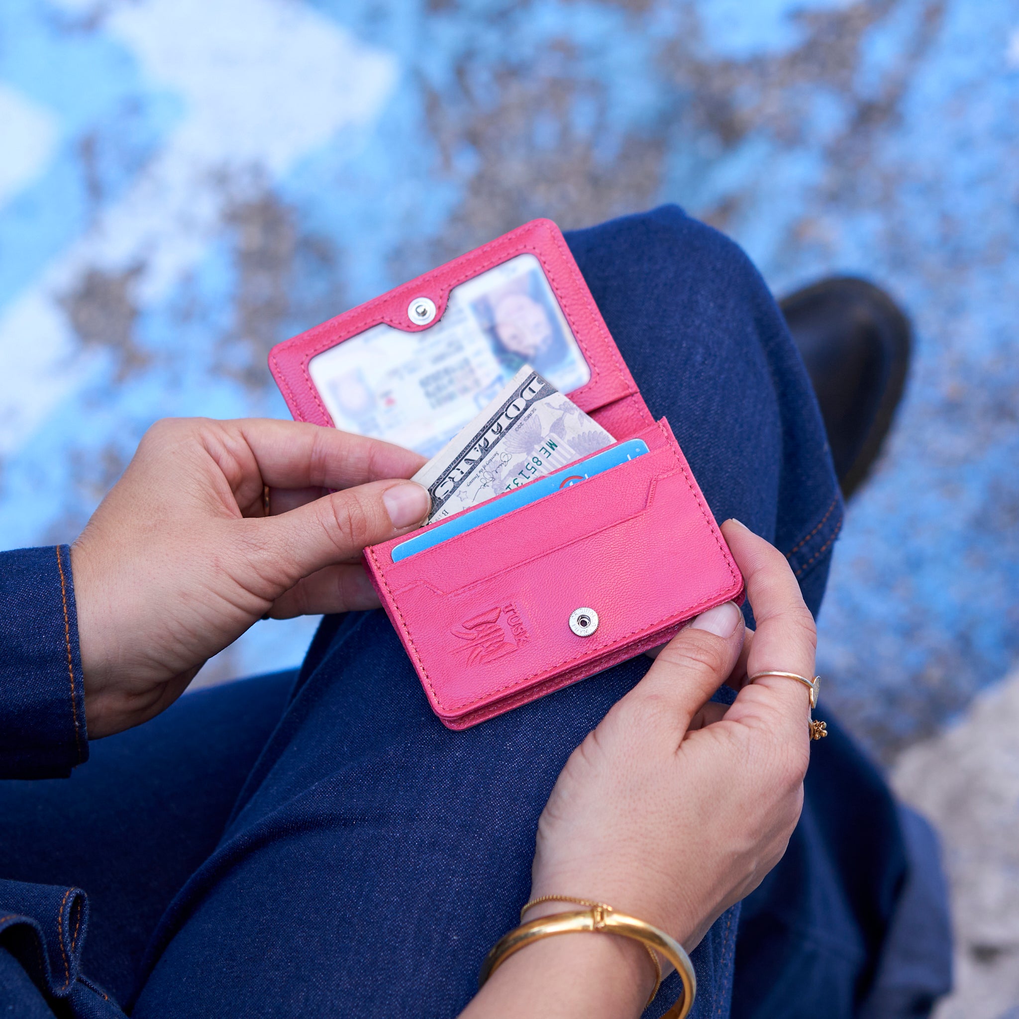 Business Card Holder for Womens Credit Card Holder Wallet 