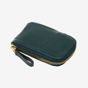 BRAD SMALL ZIP CARD WALLET-Tusk -TEAL