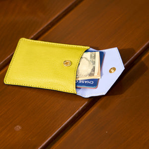 tusk-2002-mini-leather-card-case-lemon-still-01 - LEMON