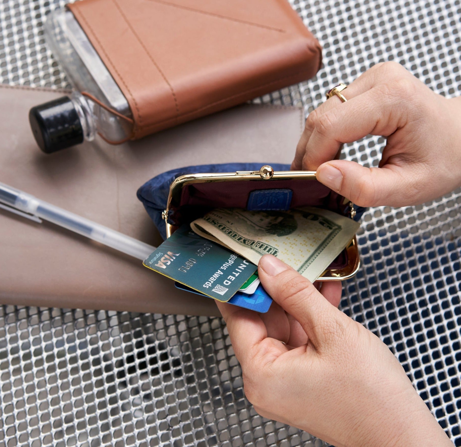 Pink Wallet Phone Case Card Money Travel Holder Sac File