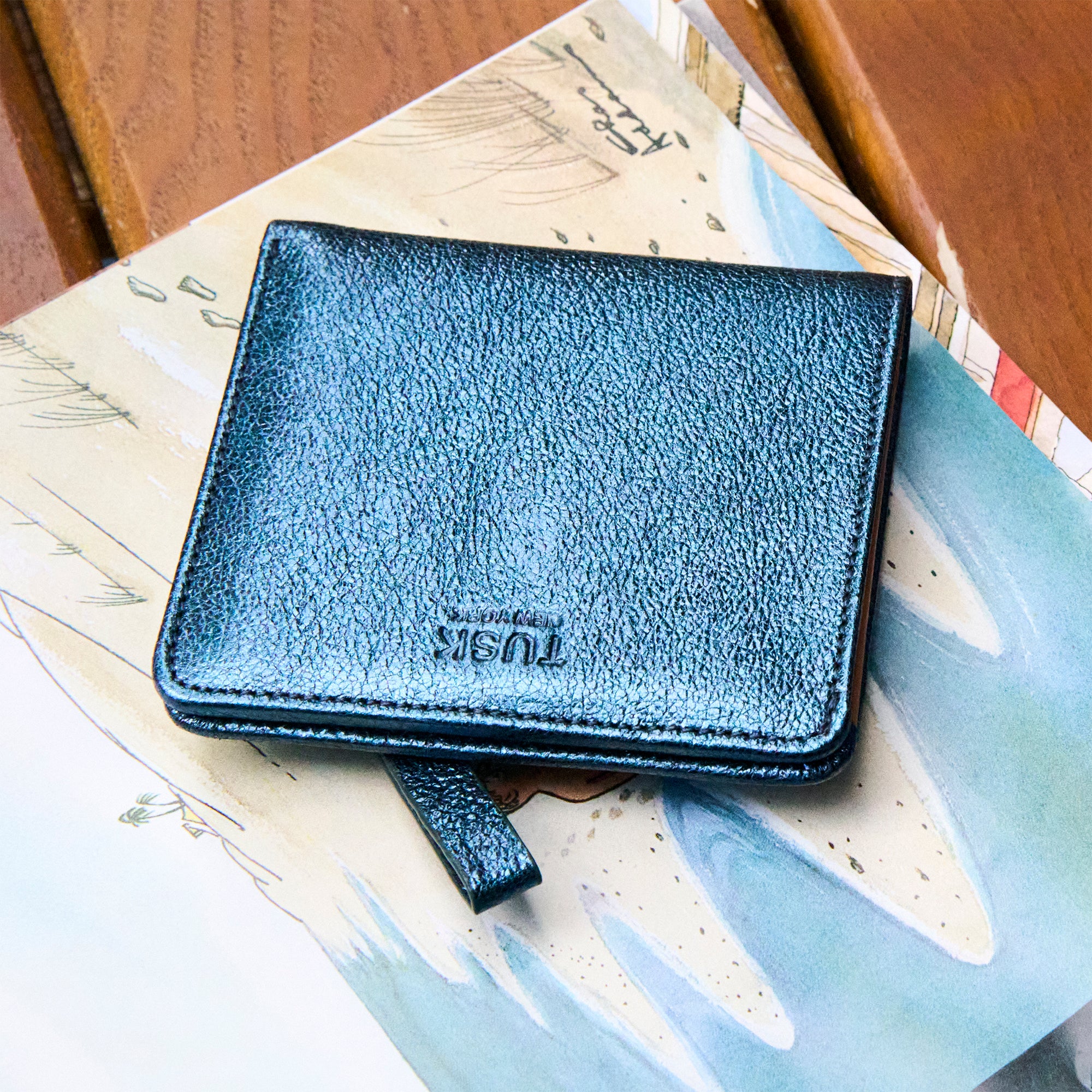 Orissa | Evening Wallet-Tusk - NAVY