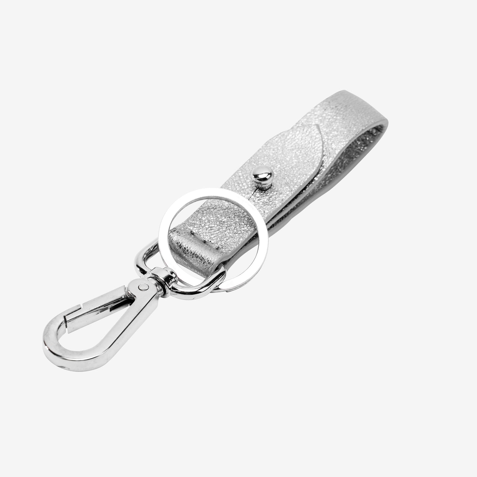 tusk 2006 orissa leather loop keychain gold front- GOLD
