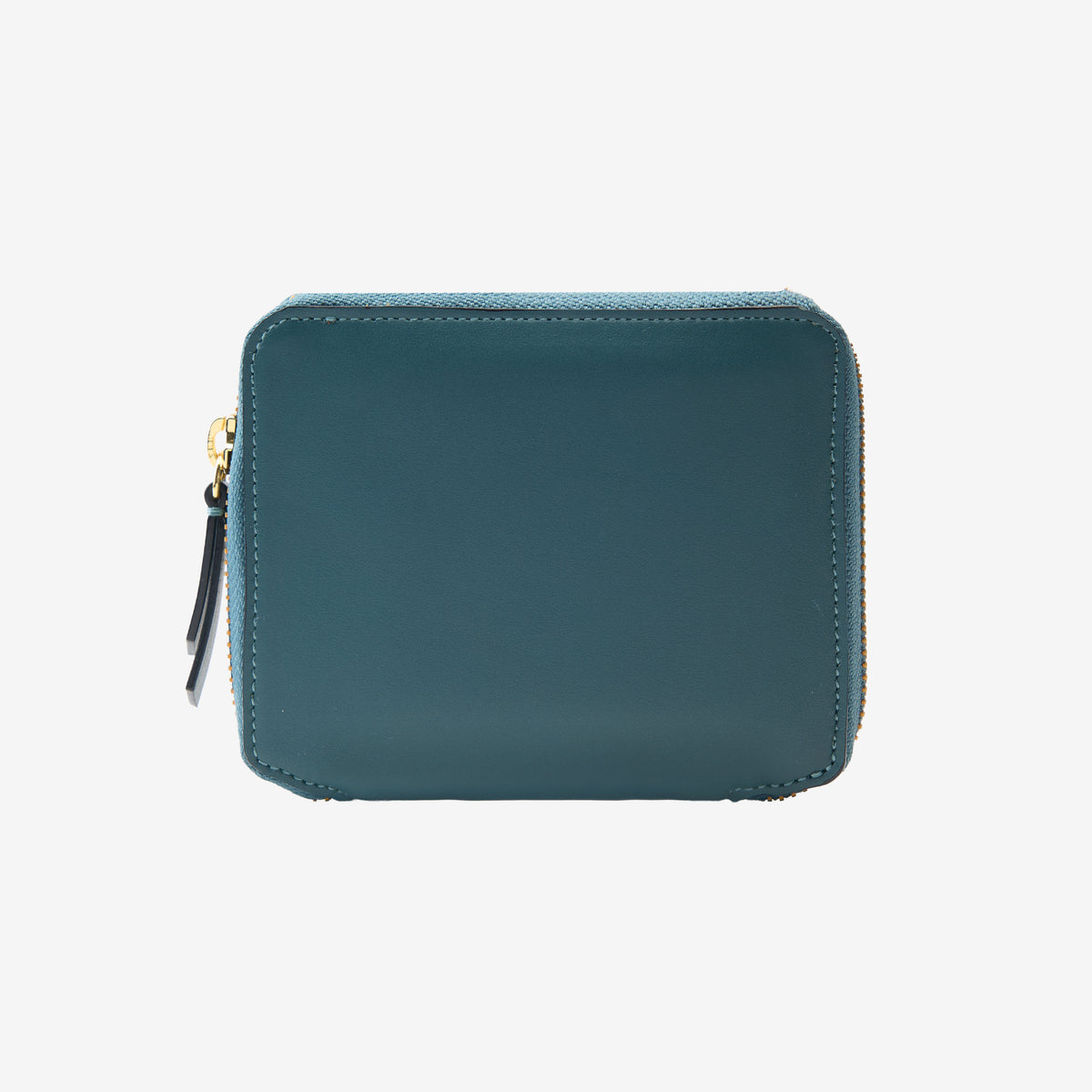 Tusk Lille medium leather zip-around wallet, front view - HUNTER