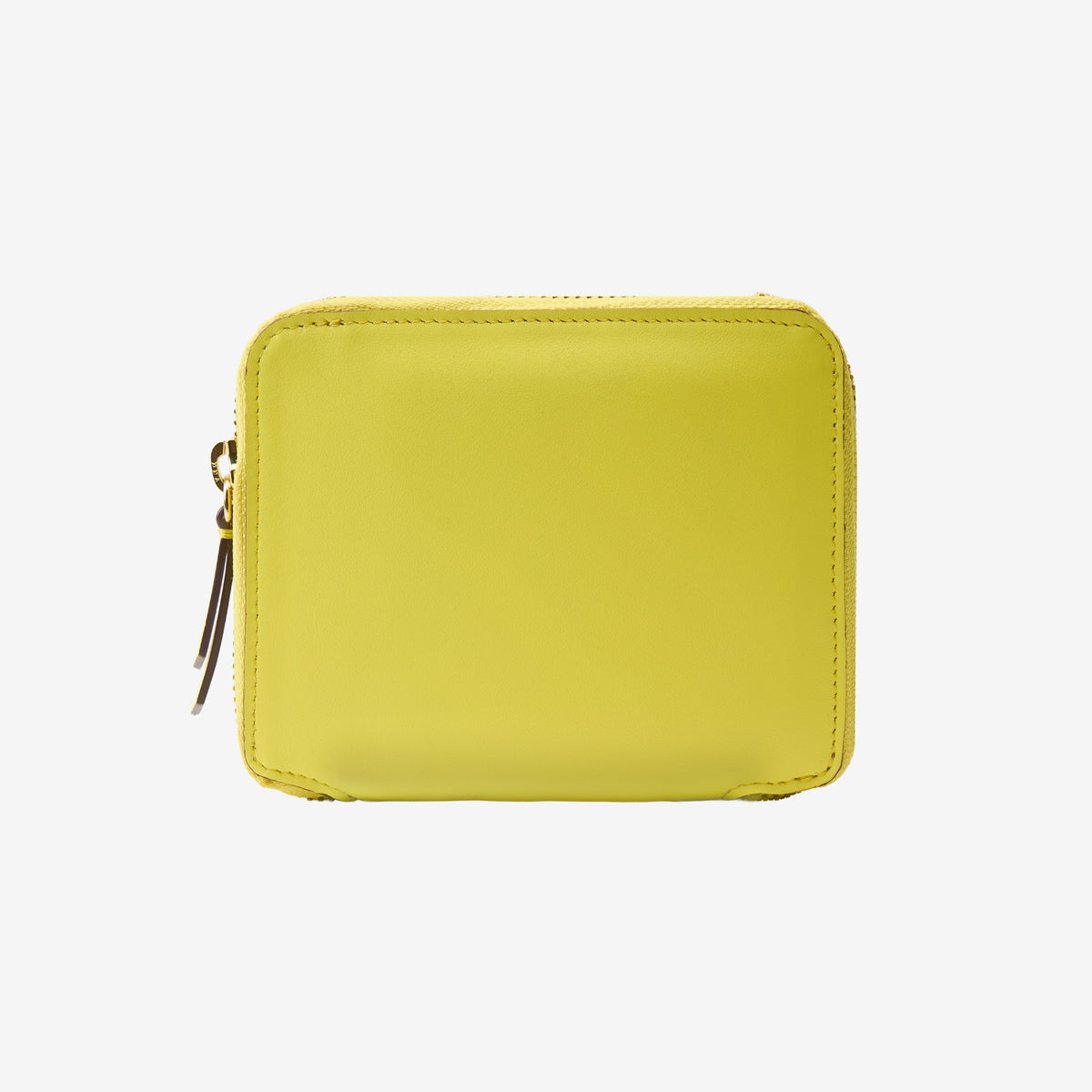 Tusk Lille medium leather zip-around wallet, front view - SUN