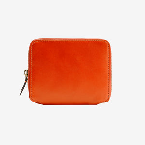 tusk 305 womens joy leather zip around indexer wallet orange front - ORANGE