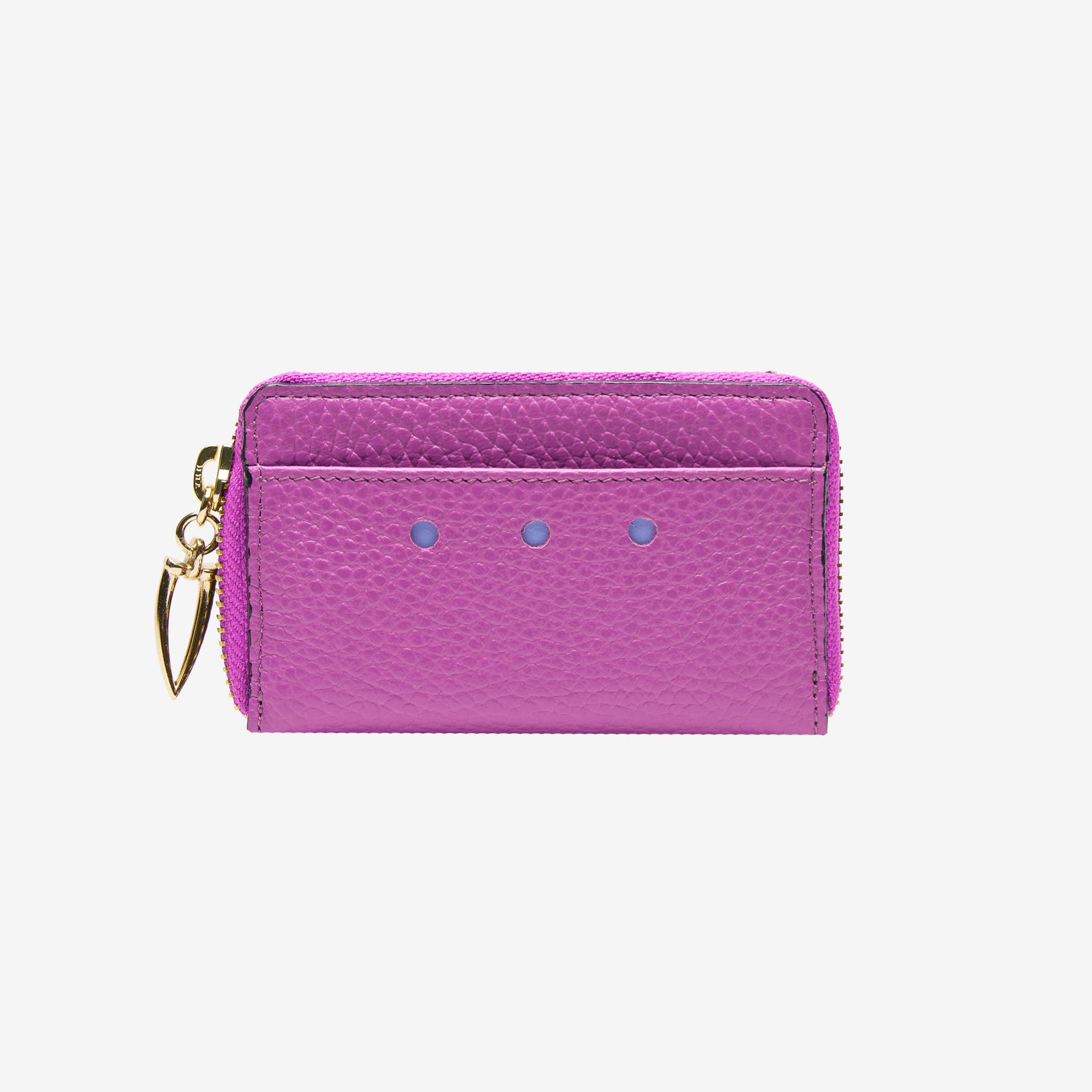 tusk-322-ascot-pebble-grain-leather-coin-case-espresso-front -MAGENTA