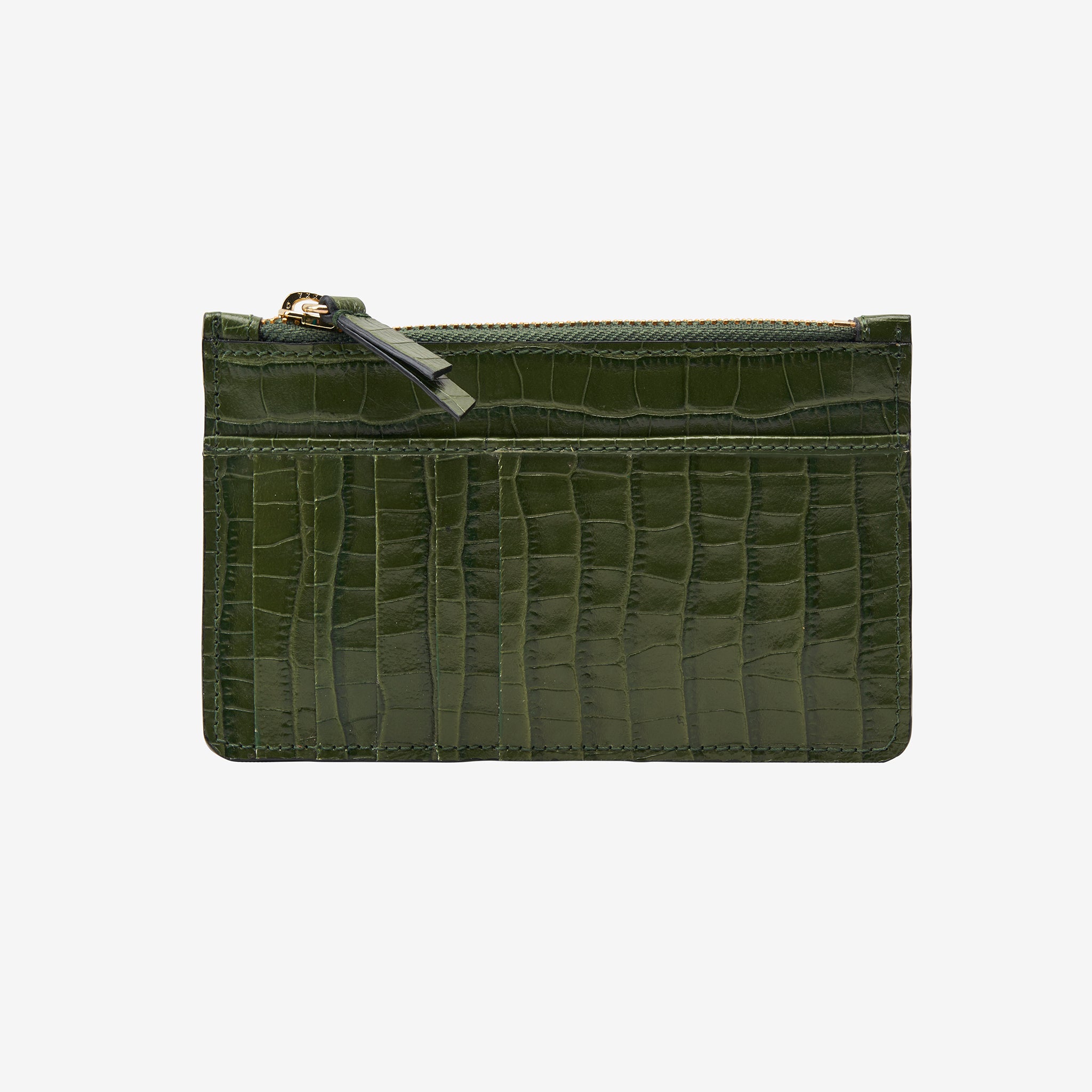Quinn Phone Bag - Dark Green Croc