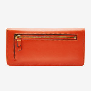 tusk 434 leather clutch wallet orange-back - ORANGE