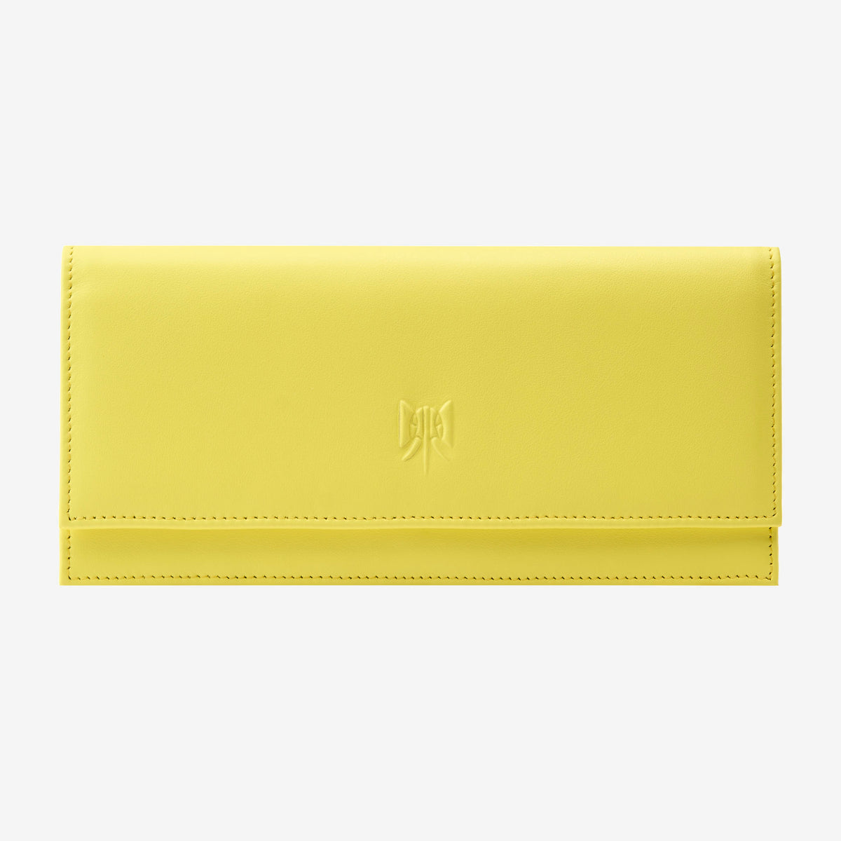 Tusk Lille leather clutch wallet, front view – SUN