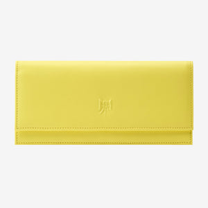 Tusk Lille leather clutch wallet, front view – SUN