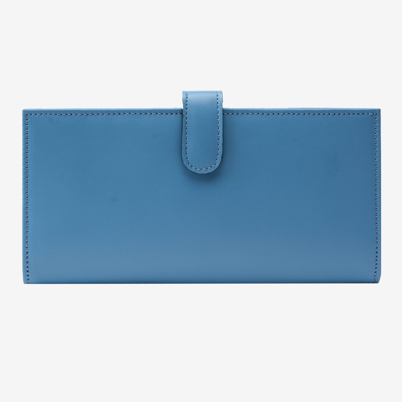 tusk 455 womens joy slim leather clutch wallet french blue front - FRENCH BLUE
