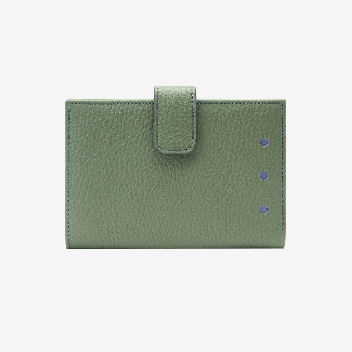 tusk-465 ascot womens leather small indexer wallet sage front - SAGE