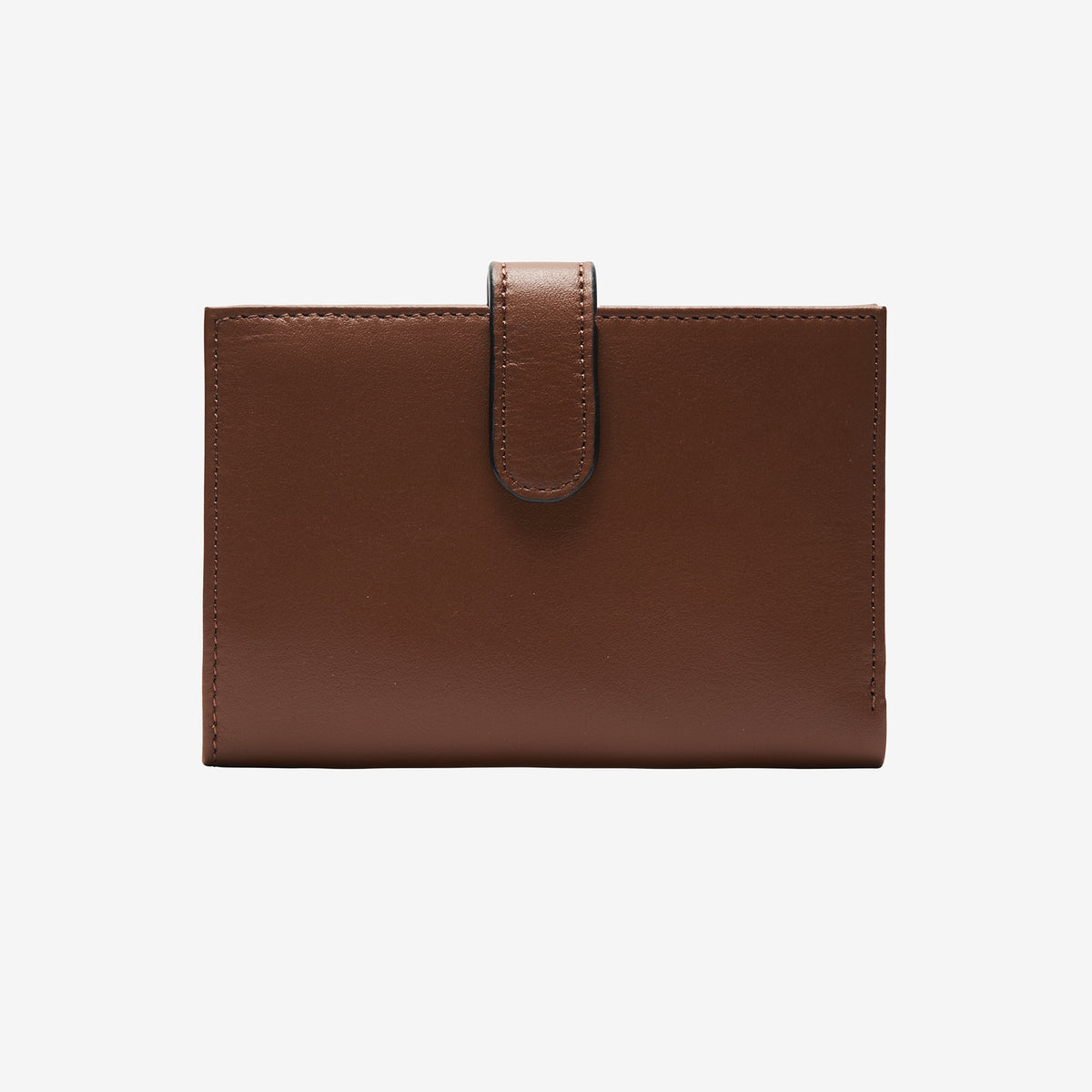 tusk 465 womens leather slim clutch wallet wood front - WOOD