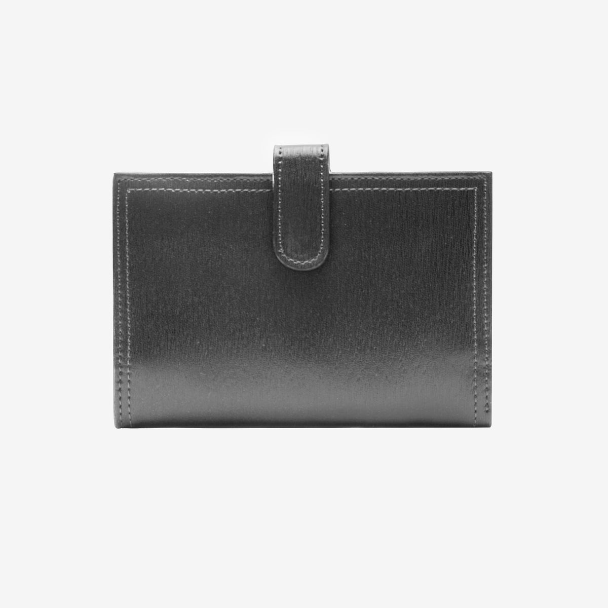 tusk-465-womens-leather-small-indexer-wallet-charcoal-front-CHARCOAL