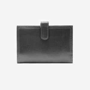 tusk-465-womens-leather-small-indexer-wallet-charcoal-front-CHARCOAL