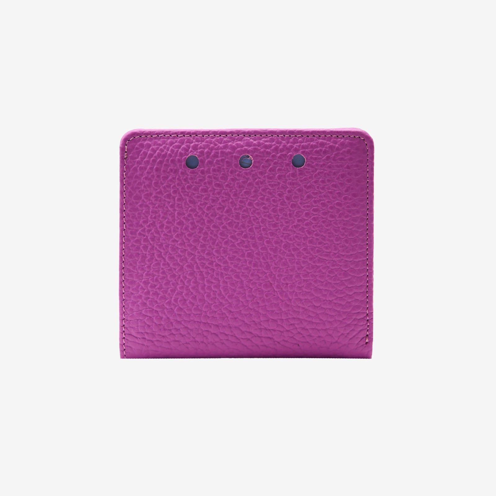 tusk 486 womens ascot pebble grain leather snap evening wallet magenta front - MAGENTA