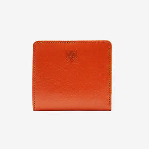 tusk 486 womens siam leather snap evening wallet orange and sky front 03 - ORANGE/SKY