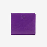 tusk 486 womens siam leather snap evening wallet purple and grass front - PURPLE/GRASS