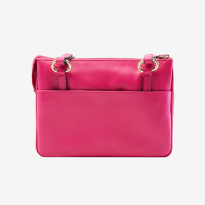 Radley Cross Body Bag Medium Pink Leather Zip Top