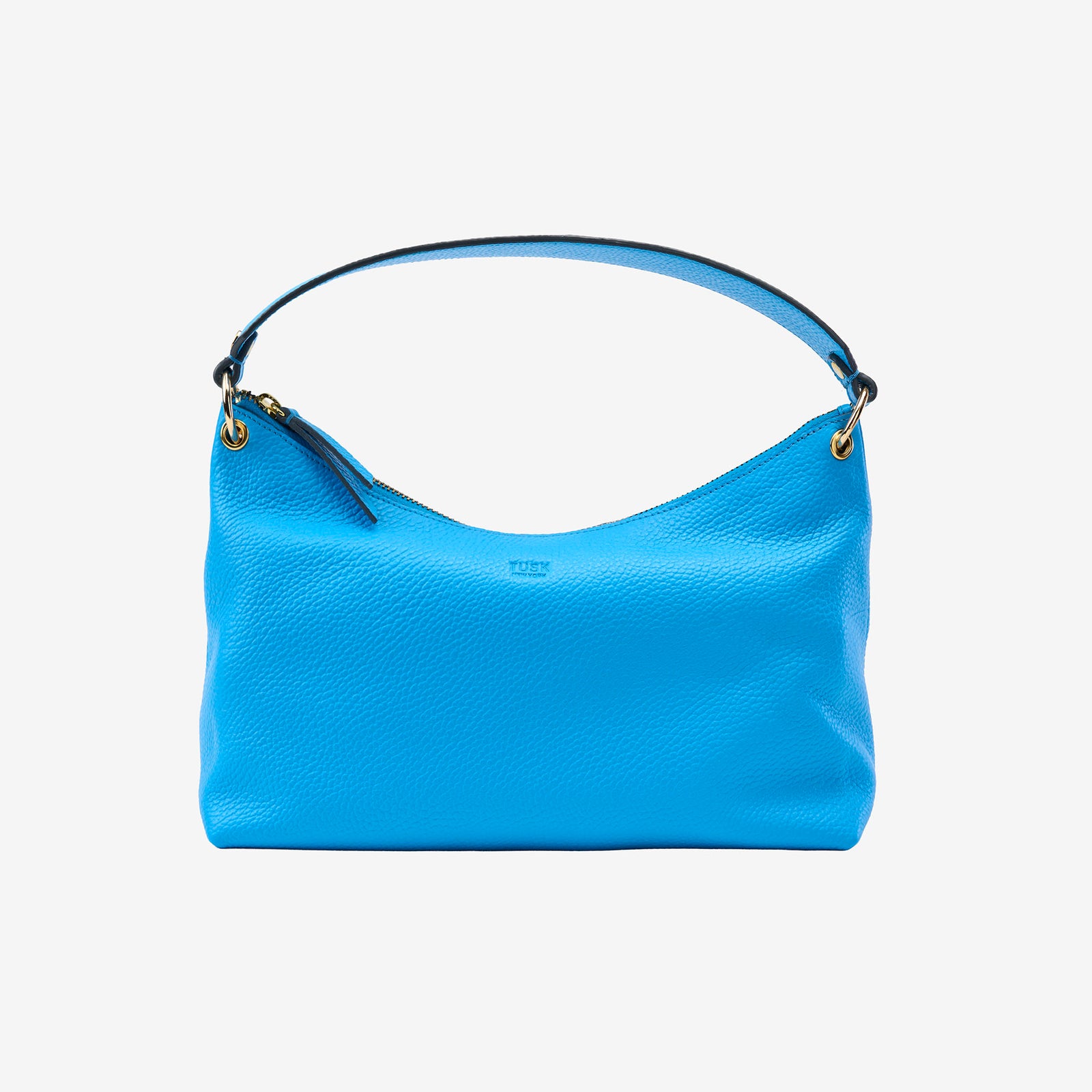 Blue handbag on a white background -AZURE