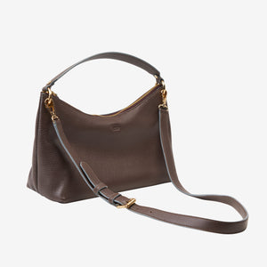 tusk-9937-pebble-grain-leather-hobo-espresso-side - ESPRESSO