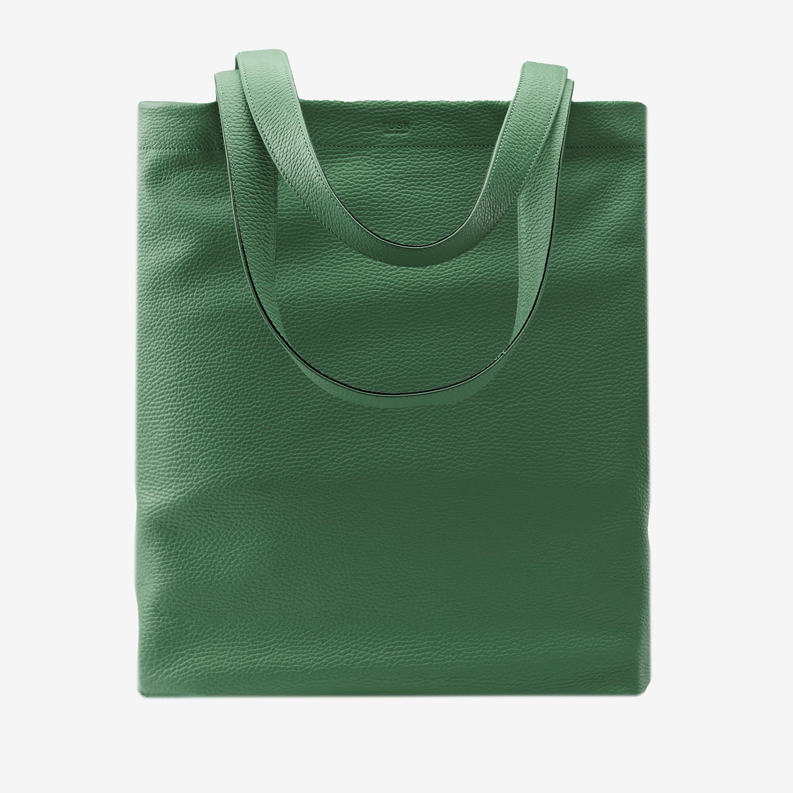 Green tote bag on a white background - FOREST
