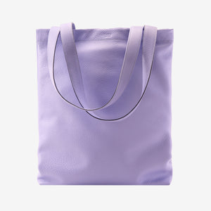 tusk-9940-pebblegrain-leather-tote-bag-lavender-front- LAVENDER