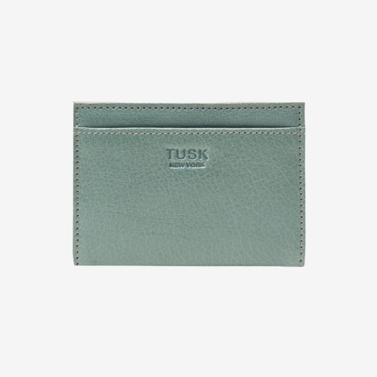 LUIGI FOLDED CREDIT CARD CASE-Tusk - SAGE/TAN