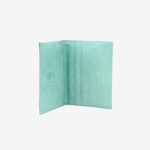 LUIGI FOLDED CREDIT CARD CASE-Tusk - TAN/SKY