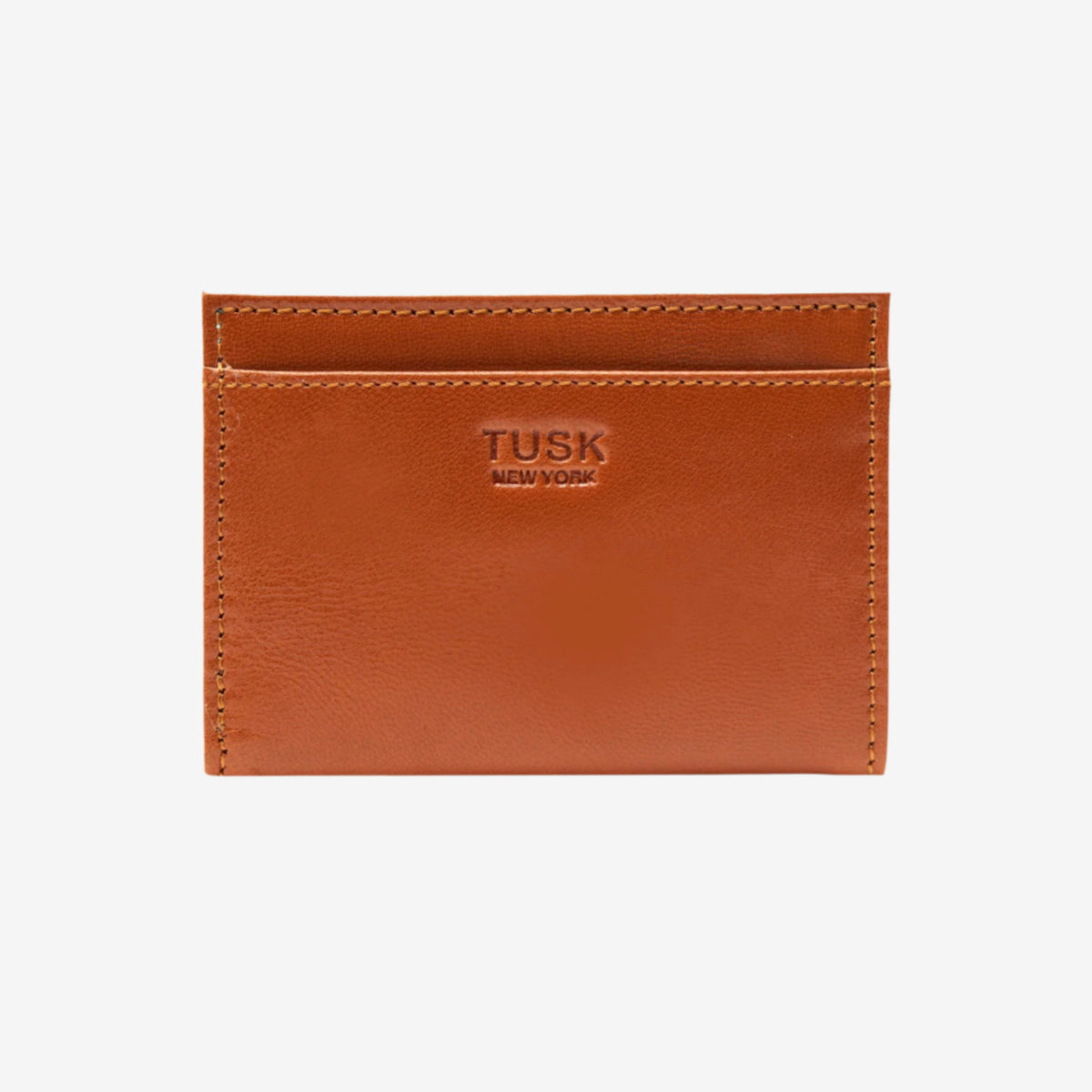 LUIGI FOLDED CREDIT CARD CASE-Tusk - TAN/SKY