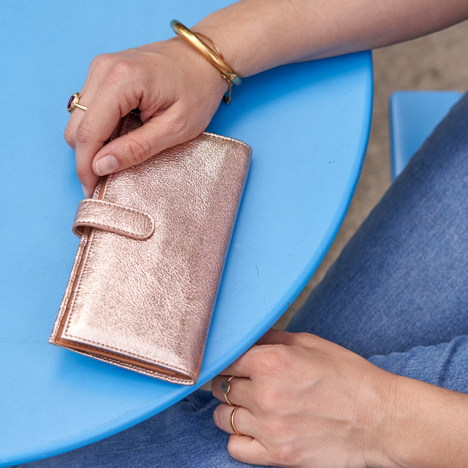 Orissa Long Slim Wallet-Tusk - ROSE GOLD