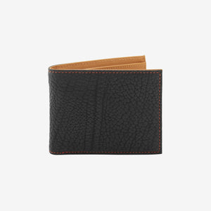 tusk-104-mens-leather-billfold-wallet-black-chocolate-black-front - BLACK