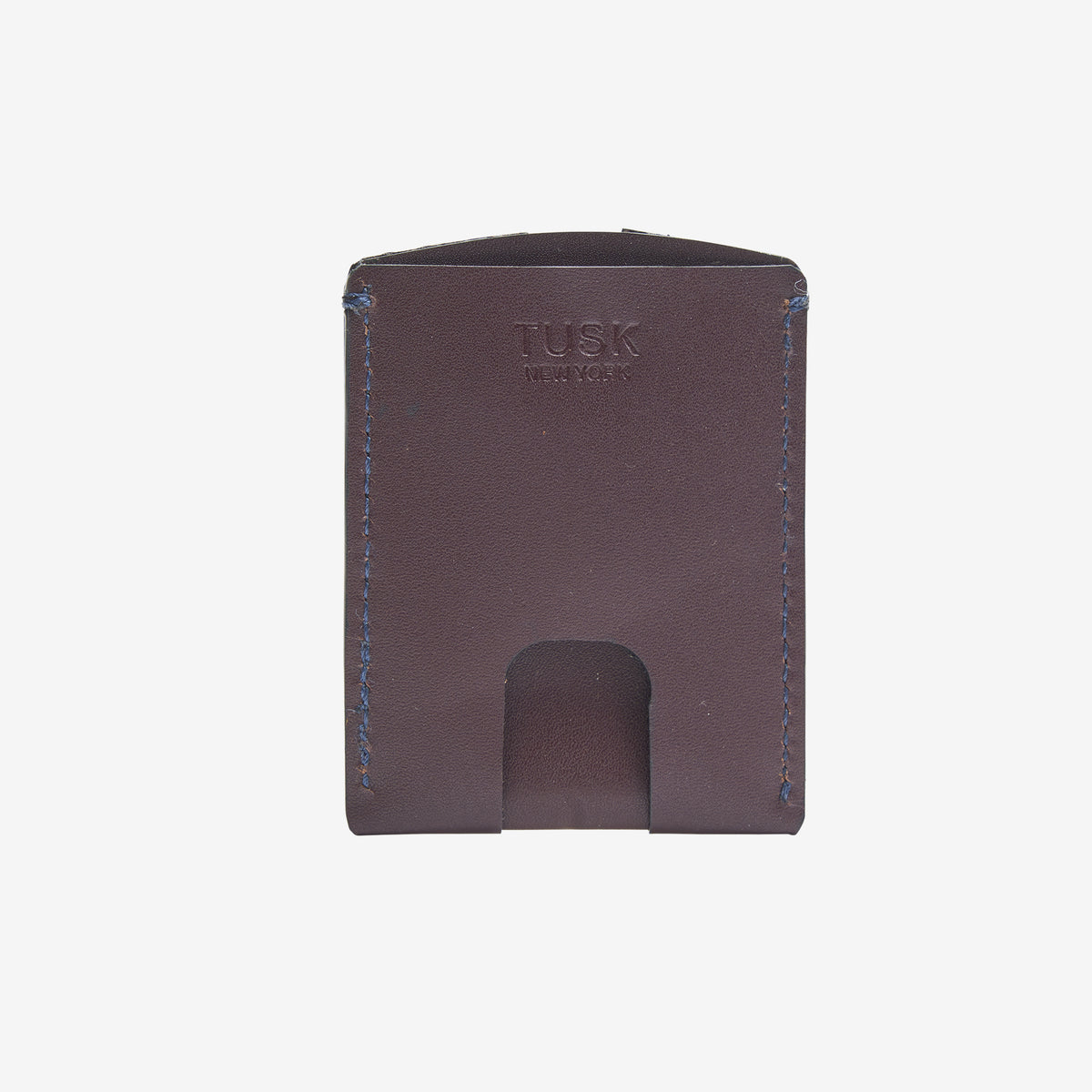 tusk-190-mens-leather-slim-slide-card-case-chocolate-front