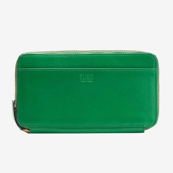 Joy Double Zip Clutch Wallet - Tusk