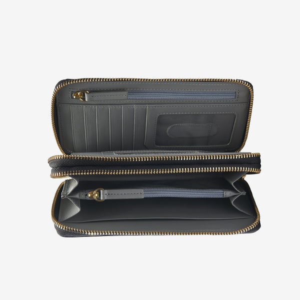 Joy Double Zip Clutch Wallet - Tusk