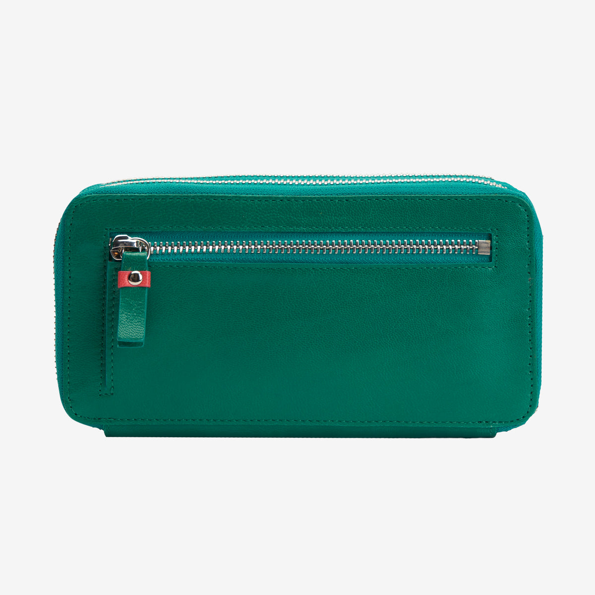 tusk-443-leather-double-zip-wallet-emerald-and-geranium-back