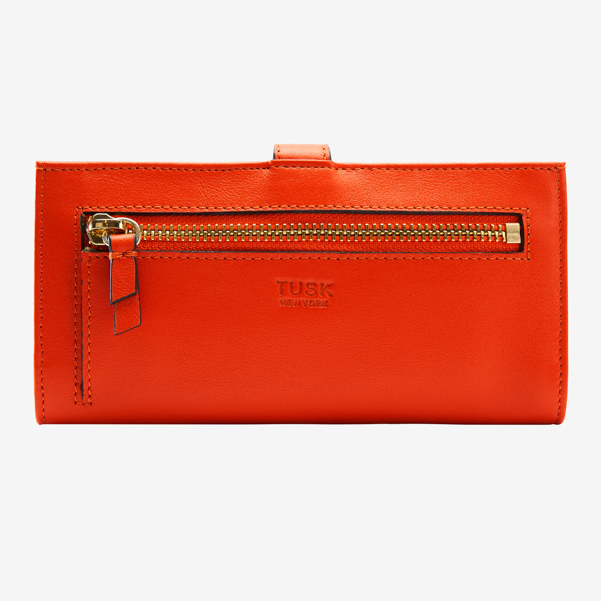     tusk-455-womens-joy-slim-leather-clutch-wallet-orange-back